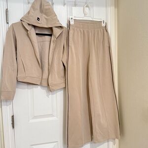 Stylish Zara Tan Women's Pants & hoodie Set
